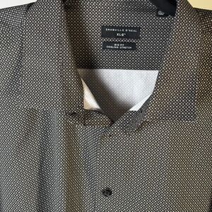 Shaquille O’Neal XLG Shirt men 20 Big Fit Long sleeve cooling stretch 36/37 blk